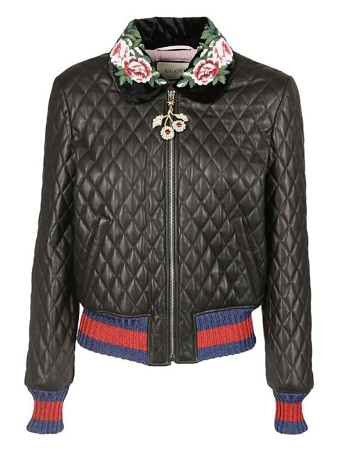 gucci gg quilted bomber jacket|Gucci bomber jacket women.